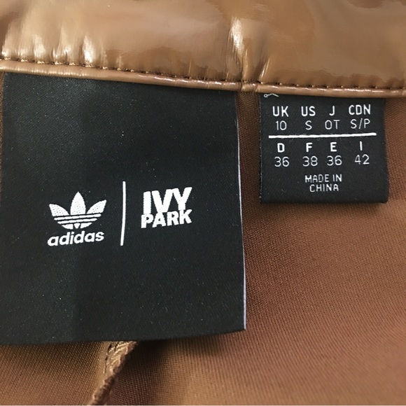 IVY PARK x Adidas Latex Pants Wild Brown Size S - Picture 12 of 15